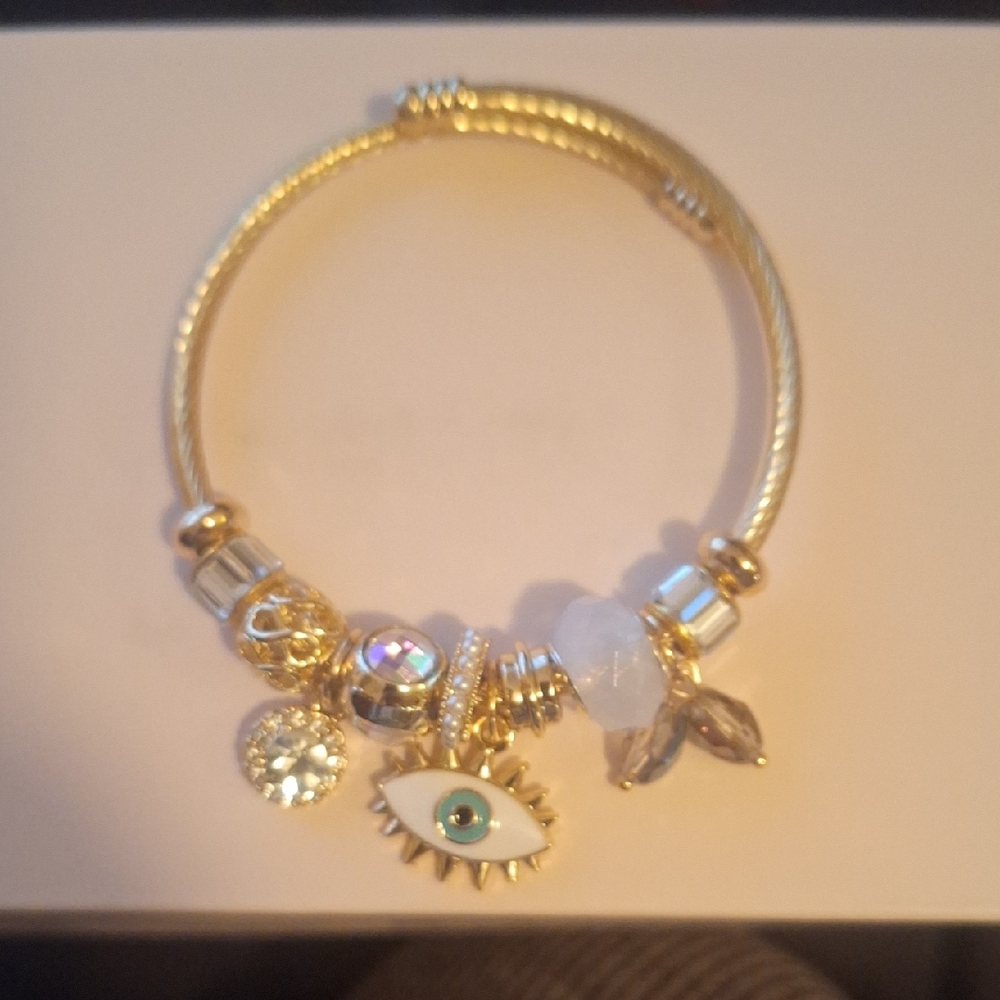 Evil Eye Protection Inpired Charm Bracelet - Picture 2 of 3